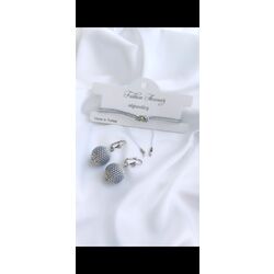 Original Miyuki ball earring and adjustable Miyuki bracelet