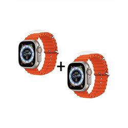 2 TANE  turuncu Watch GS8 ULTRA 49MM INDIRIMLI