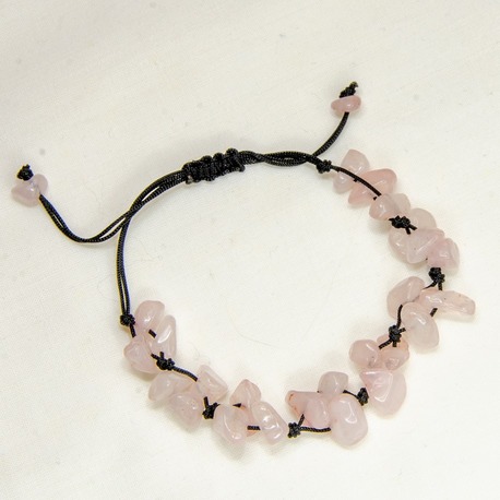 Pembe Kuvars (Quartz) Doğal Taş Bileklik