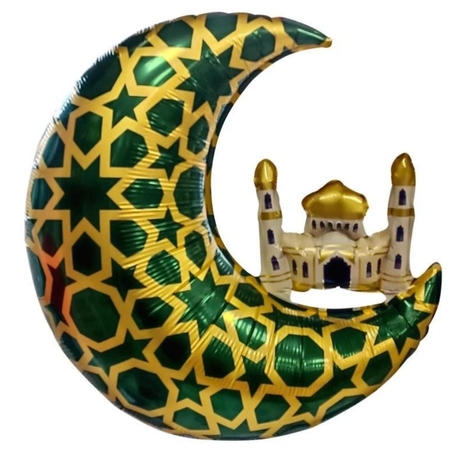 Camii Figürlü Ay Kubbe Folyo Balon Ramazan