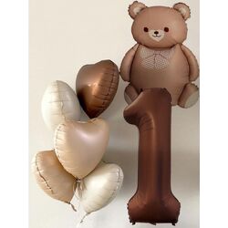 AYICIKLI KARAMEL 7 Lİ FOLYO BALON SETİ