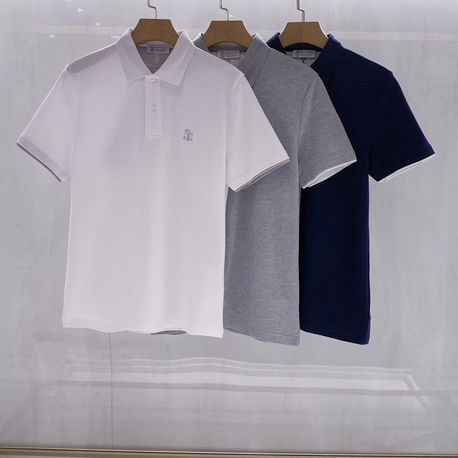Brunello Cucinelli Polo Yaka T-shirt