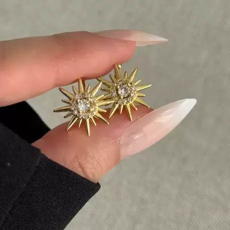 Taşlı Güneş Earcuff