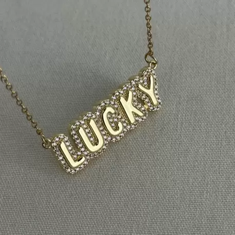 Çelik Lucky Kolye