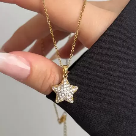 Çelik Star Kolye