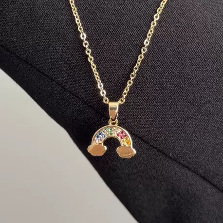 Gold Gökkuşağı Kolye
