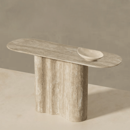 SO Travertine Console Table
