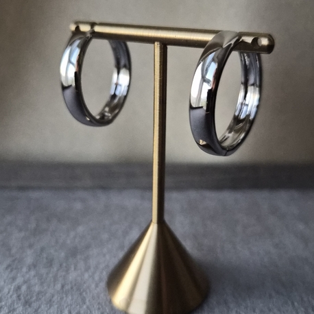 Silver Klasik Halka Küpe