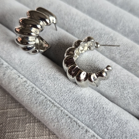 VIP Silver C Form Küpe
