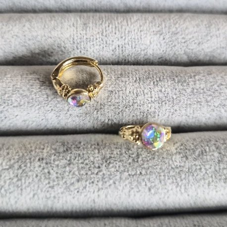 Swarovski Minimal Halka Küpe