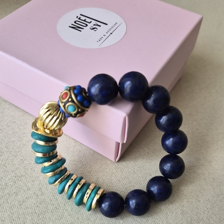 Lapis Lazuli, Turkuaz Doğaltaş Bileklik 