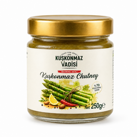Bademli Acılı Kuşkonmaz Chutney Net 250g ℮