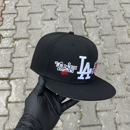 Los Angeles Dodgers 1988 World Series Black Fitted Cap