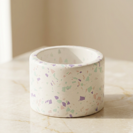 Pastel Terrazzo Candle Holder