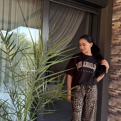 Los angeles tshirt siyah