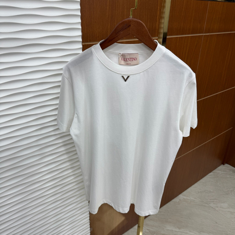 Valentino V Logo İthal Beyaz Tişört