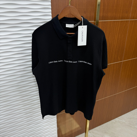 Calvin Klein Şeritli İthal Siyah Polo Yaka
