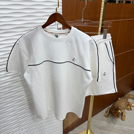 Beymen Club Şeritli Beyaz Yazlık Takım