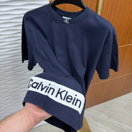 Calvin Klein Bel Baskılı İthal Lacivert Tişört