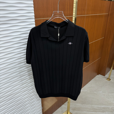 Gant Düz Çizgili Siyah Triko Polo Yaka