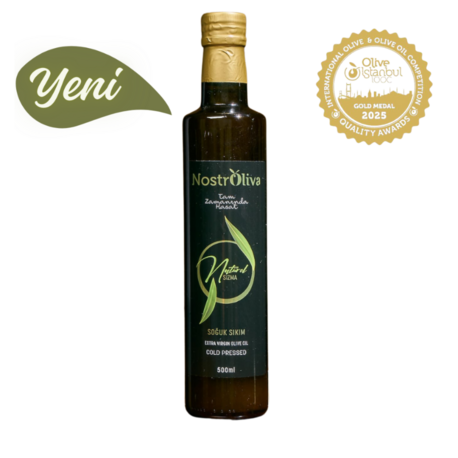 Altın Ödüllü Nostroliva Premium Domat 500 ml Naturel Sızma Soğuk Sıkım S.K.T.:11.2027