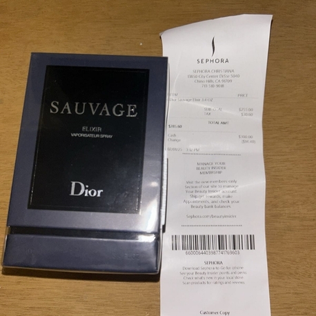 dior sauvage elixir 