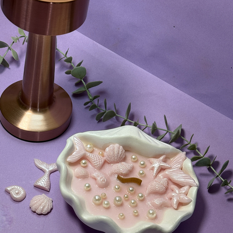 Pembe Kuvars İstiridye Mum