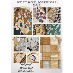 VİNTAGE JOURNAL SETİ (Orta Paket)