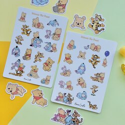 Winnie The Pooh Sticker Sayfaları (2 Sayfa)