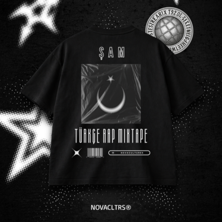 "TÜRKÇE RAP MIXTAPE" Albüm Temalı Oversize T-shirt