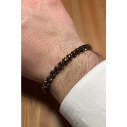 Erkek Zirkon Bronz Doğal Taş Bileklik NW9001