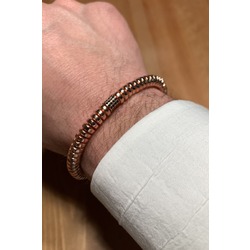 Erkek  Zirkon Bronz Figürlü Doğal Taş Bileklik NW6005