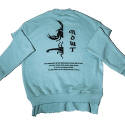 NOWT FLC3 SU YEŞİLİ SCORPION OVERSIZE SWEATSHIRT