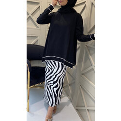NUSS ZEBRA TAKIM SİYAH-BEYAZ