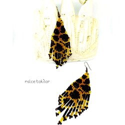 leopar sallantılı kupe