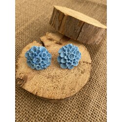 Blue Dahlia Küpe