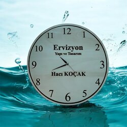 Kişiye Özel Ahşap Duvar Saati