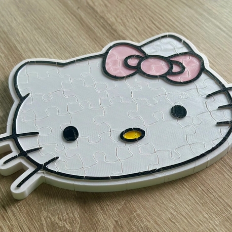 Hello Kitty 3D Yapboz – 40 Parça