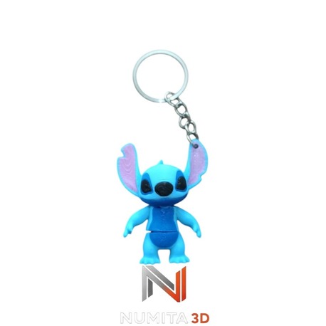 Sevimli Stitch (Eklemli) Anahtarlık
