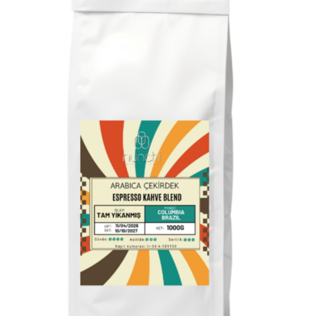 ESPRESSO KAHVE BLEND – ARABICA ÇEKİRDEK 1000 GR