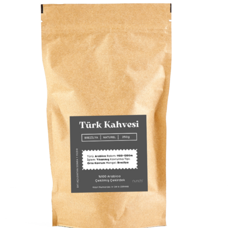 TÜRK KAHVESİ KLASİK-ARABICA ÇEKİRDEK 250 GR