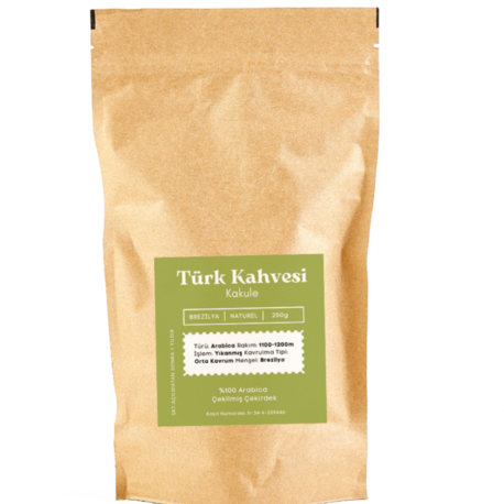 KAKULE TÜRK KAHVESİ-ARABICA ÇEKİRDEK 250 GR