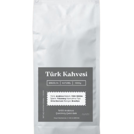 TÜRK KAHVESİ KLASİK -ARABICA ÇEKİRDEK 1000 GR
