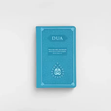 DUA (Evrâd-ı Şerîfe) Orta Boy Arapça+Türkçe - TERMO KAPAK - TURKUAZ