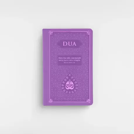 DUA (Evrâd-ı Şerîfe) Orta Boy Arapça+Türkçe - TERMO KAPAK - LİLA