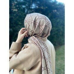 Dior Kaşmir İpek Çizgili Kahverengi