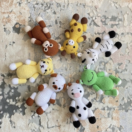 7 adet karışık hayvan set 