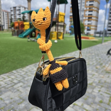 Elemental Alev çanta charm