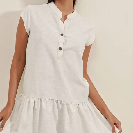 Keten Mini Elbise