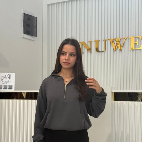 Beli Lastikli Yarım Fermuarlı Kapüşonlu Oysho Sweatshirt